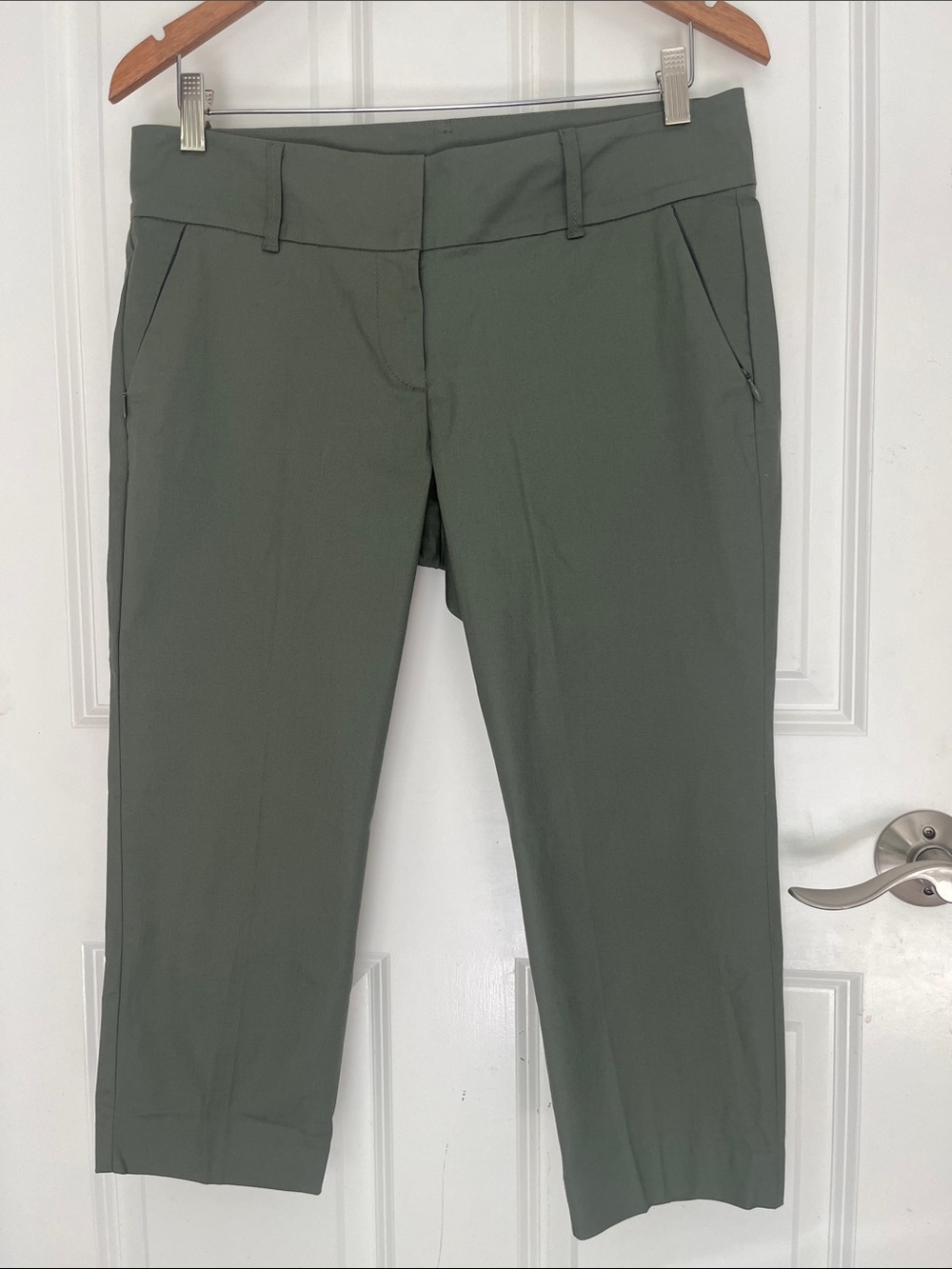 Ann Taylor NWT Green Cropped Pants Summer 8P